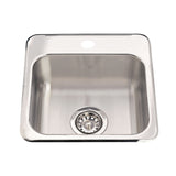 Steel Queen Drop-In 1-Hole Stainless Steel Sink, 15x15-in U4I1 - product image 1