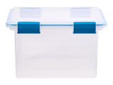 Clear Storage Box with Gasketed Lid, 30-L Y9U0 - product image 1