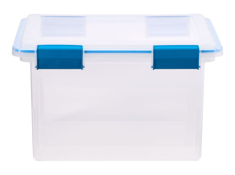 Clear Storage Box with Gasketed Lid, 30-L M2U0