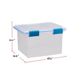 Clear Storage Box with Gasketed Lid, 30-L M2U0 - product image 4