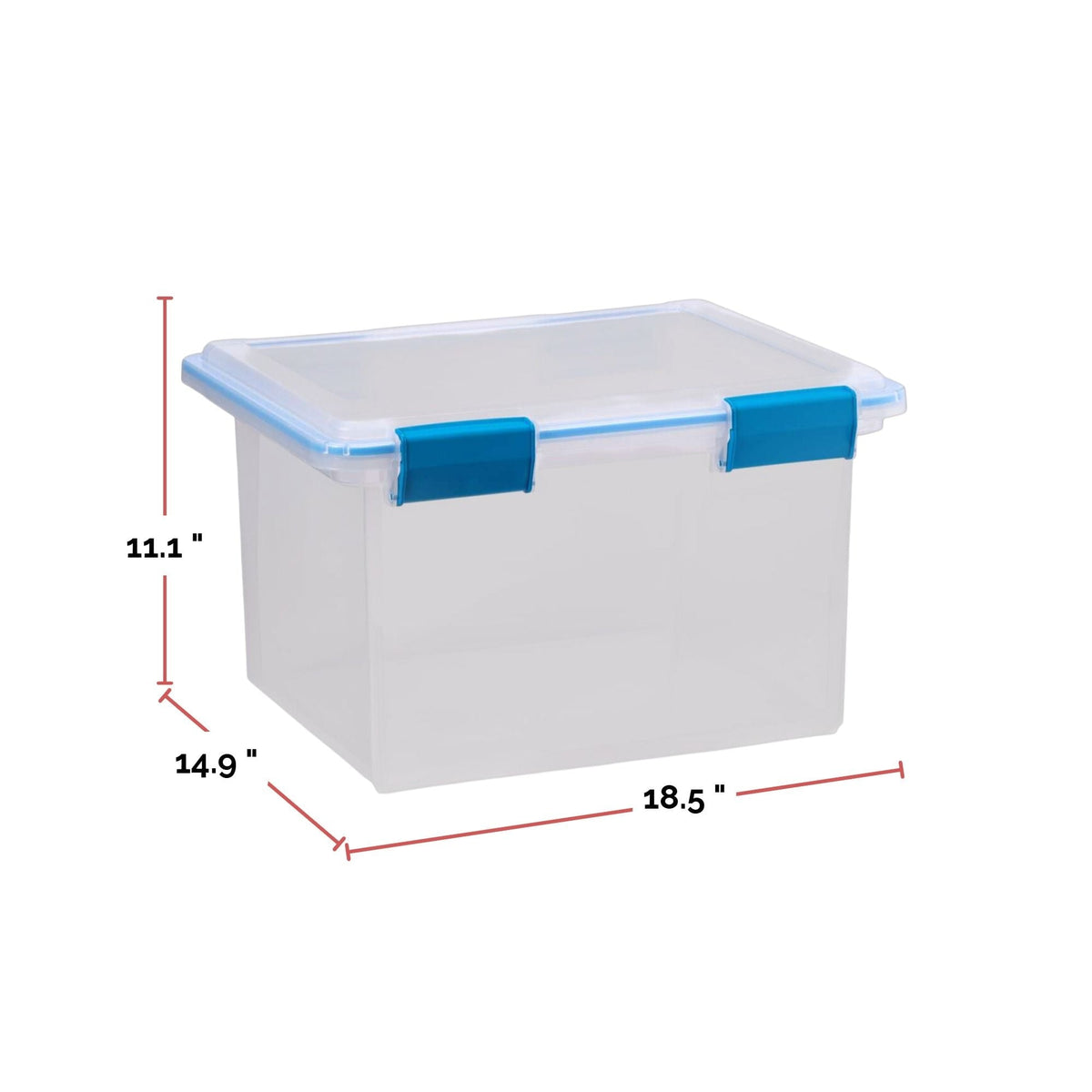 Clear Storage Box with Gasketed Lid, 30-L M2U0 - product image 4