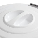 Plastic Round Latching Utility Garbage Can, White, 23-L V8O4 - product image 4