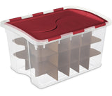 Transparent Ornament Storage Box with Flip-top Lid, 45-L R0S0 - product image 1