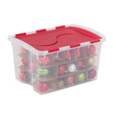 Transparent Ornament Storage Box with Flip-top Lid, 45-L R0S0 - product image 2