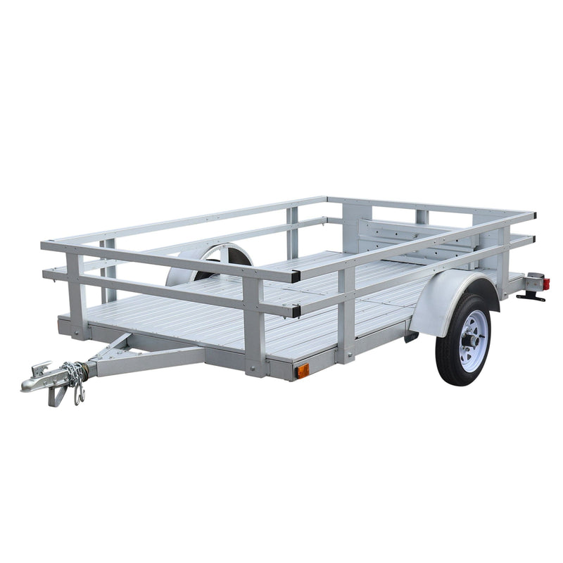 5x8-ft Rail Side Galvalume Plus Kit Trailer W8T6