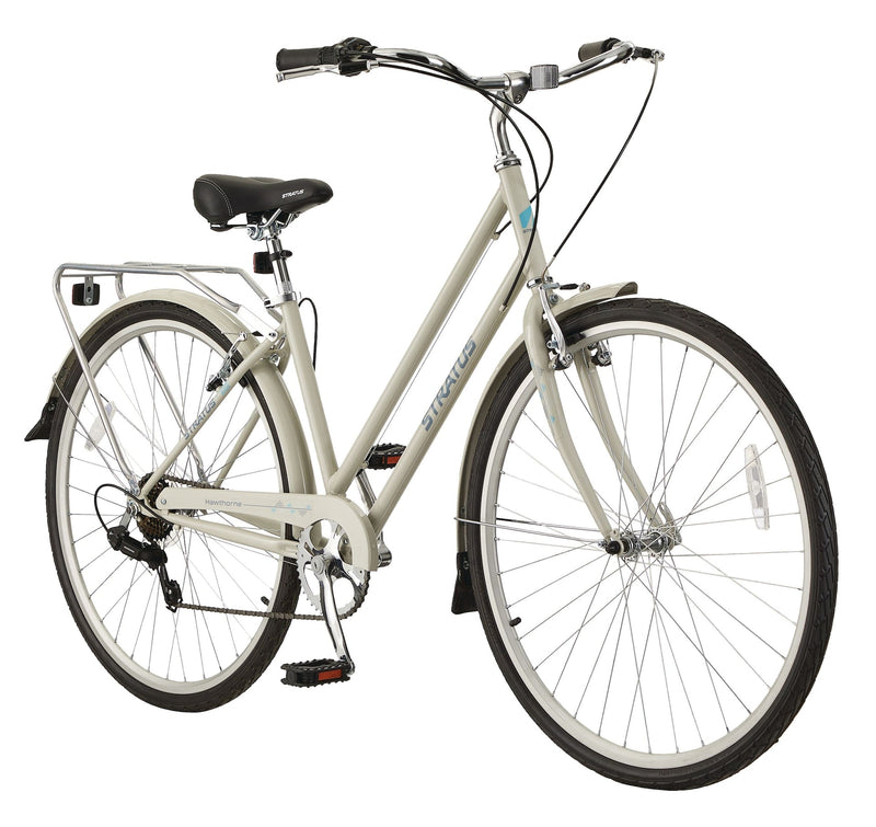 Hawthorne Adult Bike, 700C, 7-Speed, Alloy V-brakes, Grey D2Z5