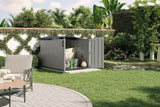 Glidetop 98-cu-ft Dove Grey Horizontal Shed H4M5 - product image 8