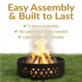 Decor Cut Out Wood-Burning Fire Ring, 36-in E2Z4 - product image 5