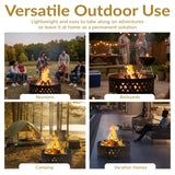Decor Cut Out Wood-Burning Fire Ring, 36-in E2Z4 - product image 7