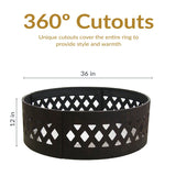 Decor Cut Out Wood-Burning Fire Ring, 36-in E2Z4 - product image 8