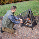 Decor Majestic Pyramid Steel Fire Pit, Black G7C4 - product image 8