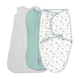 Comfort Easy Change Swaddle, Little Bees, Small/Medium, 3-pk U6Z9 - product image 1