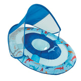 Sun Canopy Inflatable Baby Spring Float for Kids 9-24 Months, Shark Design W1B6 - product image 1