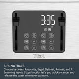 4-Slice Stainless Steel Digital Toaster, Extra wide slots, 7 Browning levels A4U1 - product image 4