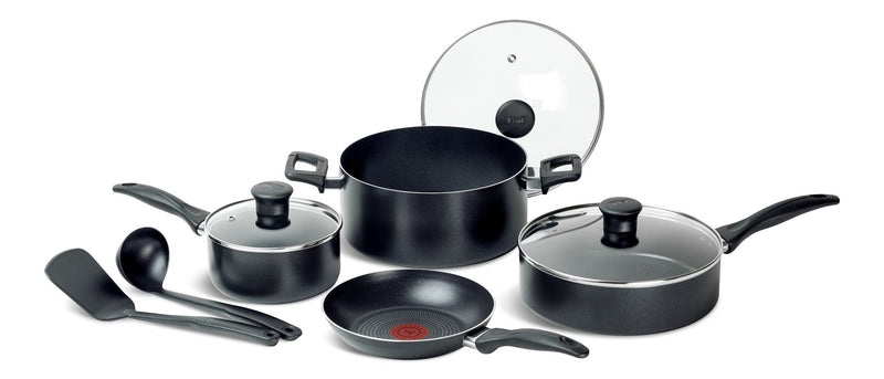 Viva Non-Stick Cookware Set, Black, 9-pc L4U2