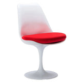 Me Home Tulip Chair Armless Chair, Fiberglass, Red Y7P0 - product image 1
