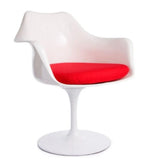 Me Home Tulip Chair with Arm, Fiberglass, Red E9I3 - product image 1