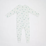 The Elk Baby Whale Print Premium Organic Cotton Play and Grow Rib Foot Zippy, Various Sizes C6F2 - product image 1