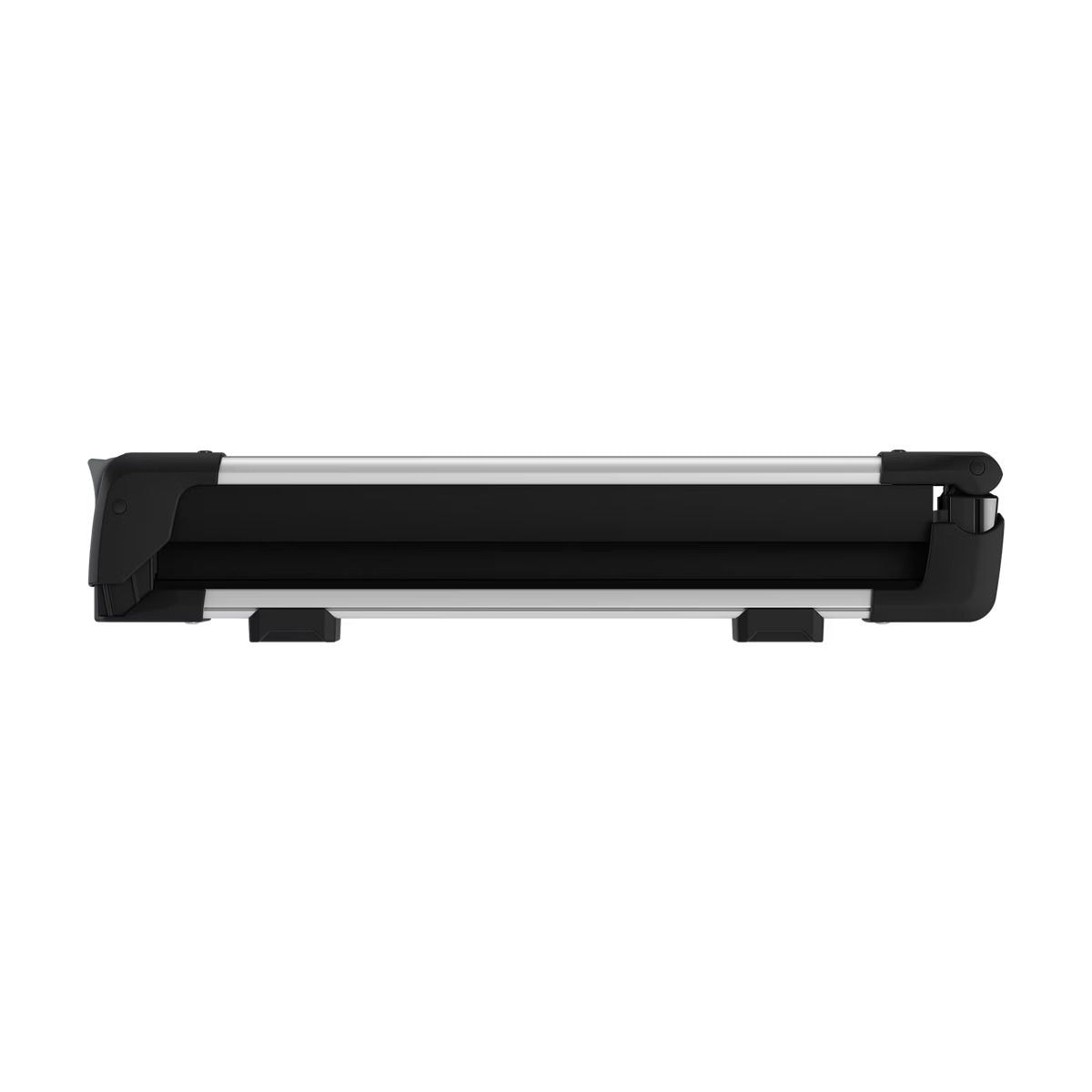 SnowPack Stainless Steel Roof Top Mount Ski/Snowboard Rack, Medium, Black, 2-pc T1W3 - product image 1