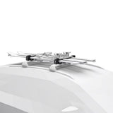 SnowPack Stainless Steel Roof Top Mount Ski/Snowboard Rack, Medium, Black, 2-pc T1W3 - product image 3