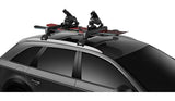 SnowPack Stainless Steel Roof Top Mount Ski/Snowboard Rack, Medium, Black, 2-pc T1W3 - product image 4