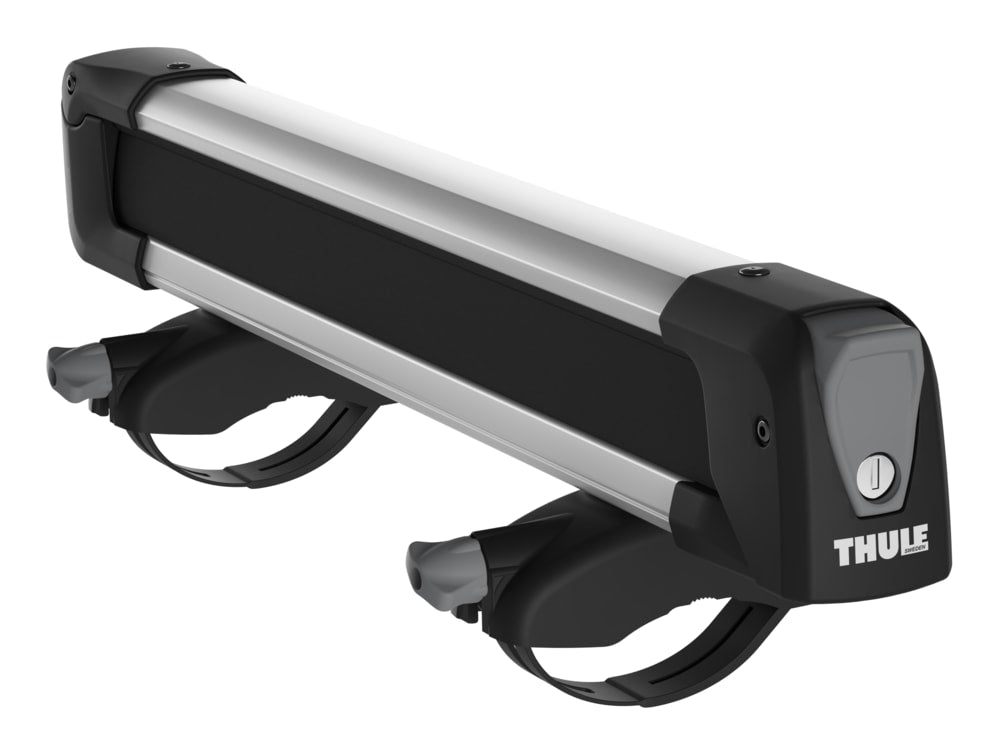 SnowPack Stainless Steel Roof Top Mount Ski/Snowboard Rack, Medium, Black, 2-pc T1W3 - product image 7