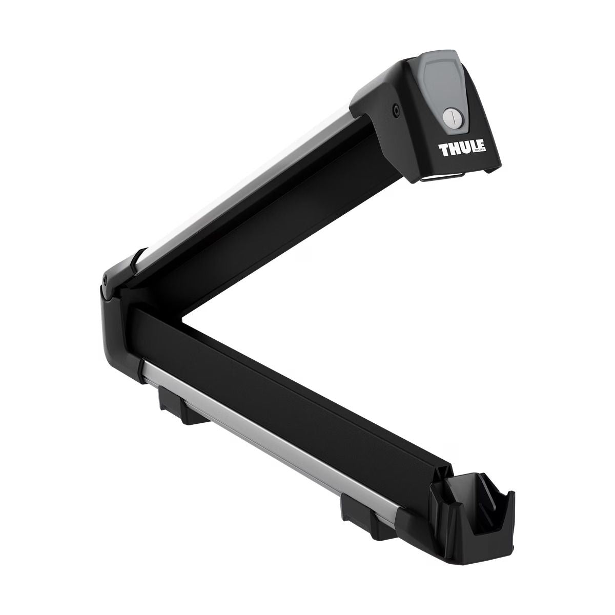 SnowPack Stainless Steel Roof Top Mount Ski/Snowboard Rack, Medium, Black, 2-pc T1W3 - product image 8