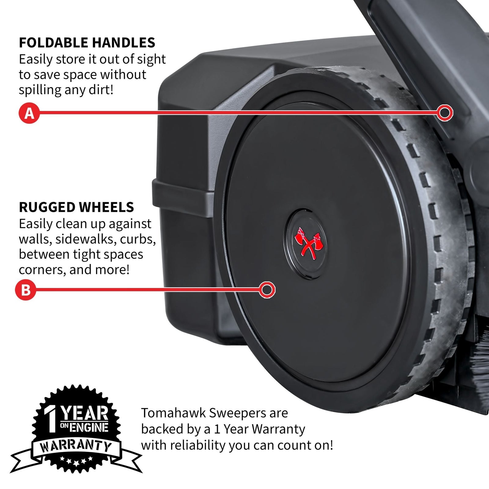 Electric Battery-Powered Push Sweeper, 30-in V8N2 - product image 4