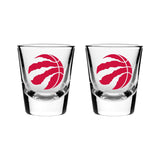 Toronto Raptors Heavy Base Shot Glass Set For Basketball Fans/Collectors, 2-oz, 2-pk Q0D4 - product image 1