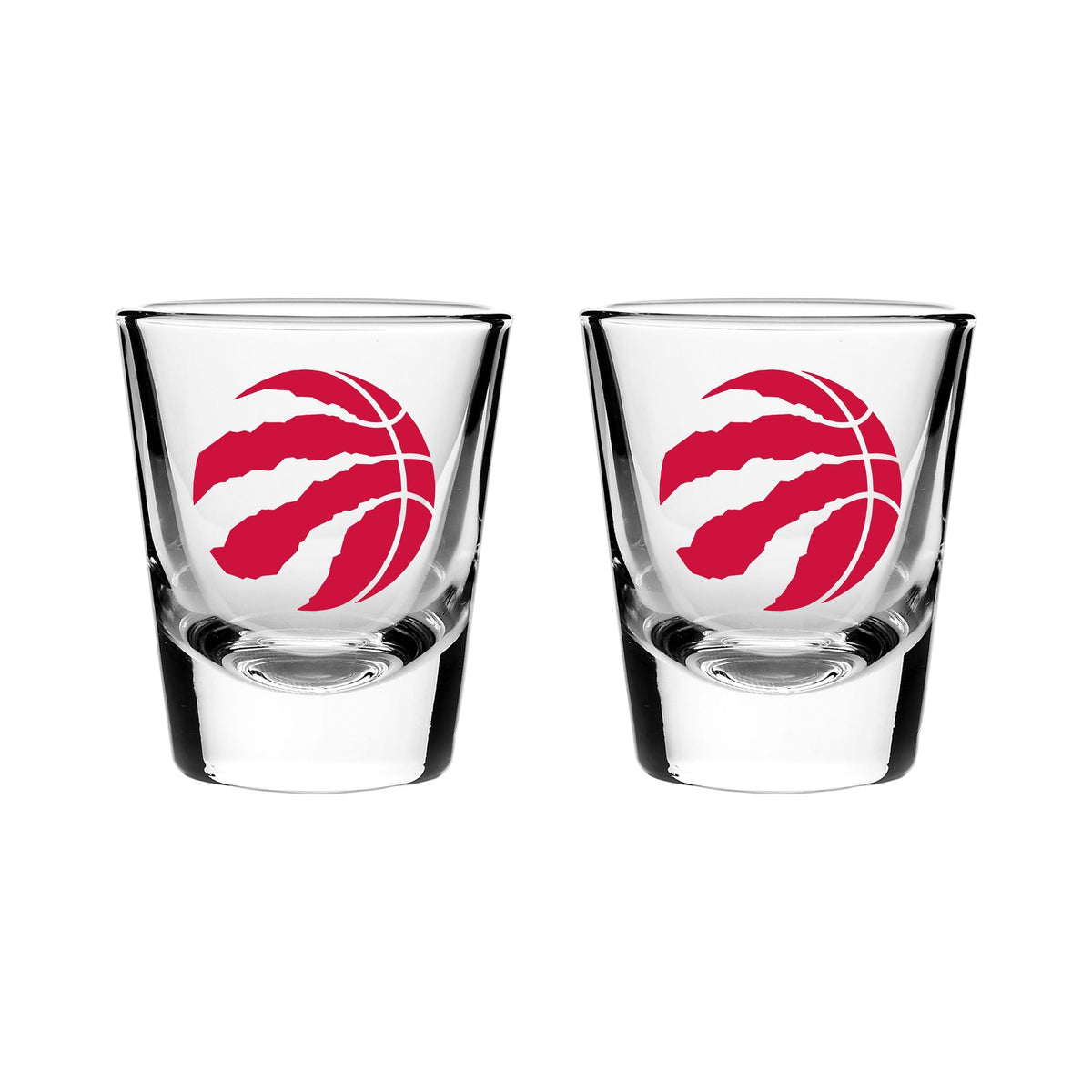 Toronto Raptors Heavy Base Shot Glass Set For Basketball Fans/Collectors, 2-oz, 2-pk Q0D4 - product image 1