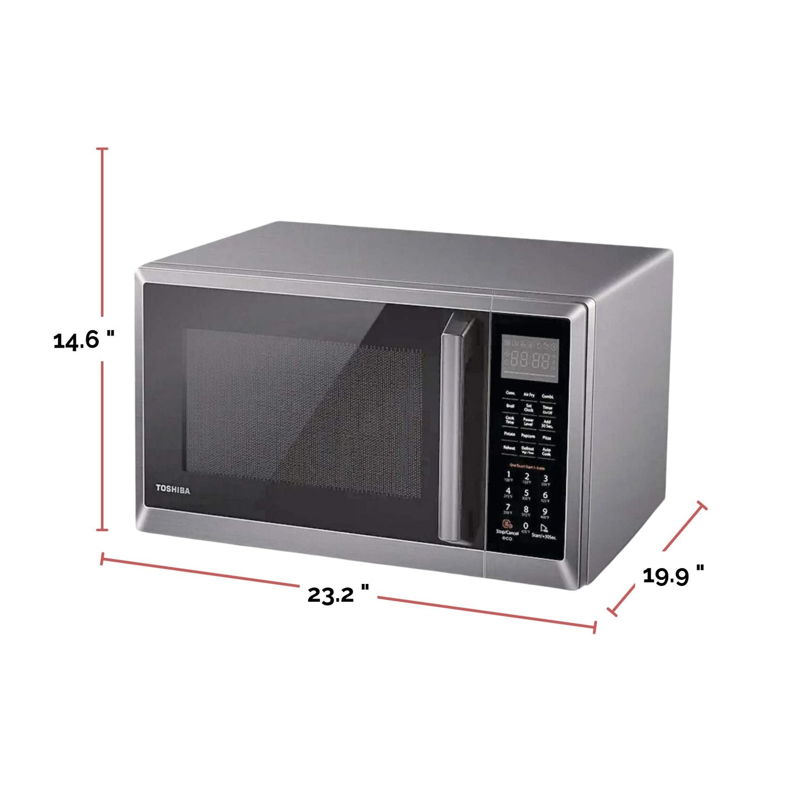 Countertop Microwave, Stainless Steel Air Fryer, 1500 W, 1.0-cu-ft Z4H8 - product image 6