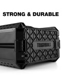 StackTech Half Portable Modular Plastic/Metal Tool Box with Inner Tray and 5 Dividers, IP65-Rated, Black B3V1 - product image 8