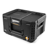 StackTech Middle Portable Modular Plastic/Metal Tool Box with Inner Tray, IP65-Rated, Black U1M7 - product image 1