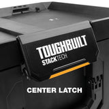 StackTech Middle Portable Modular Plastic/Metal Tool Box with Inner Tray, IP65-Rated, Black U1M7 - product image 6
