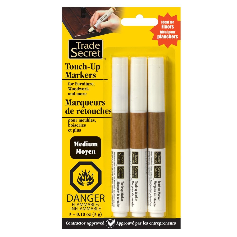 Medium Touch Up Markers for Wood, Medium Brown, 3-pk O7D7 - product image 1