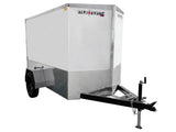 5 x 8-ft Enclosed Trailer with Ramp Door, White Y0L7 - product image 1