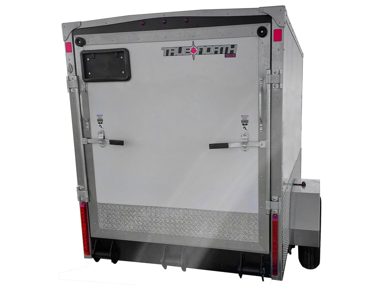5 x 8-ft Enclosed Trailer with Ramp Door, White Y0L7 - product image 4