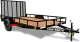 77-in x 12-ft Utility Trailer With Gate, Black N1G3 - product image 1