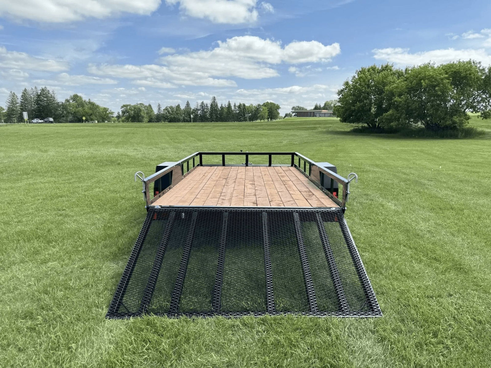 77-in x 12-ft Utility Trailer With Gate, Black N1G3 - product image 2