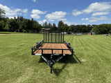 77-in x 12-ft Utility Trailer With Gate, Black N1G3 - product image 3