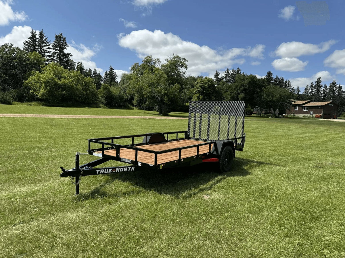 77-in x 12-ft Utility Trailer With Gate, Black N1G3 - product image 7