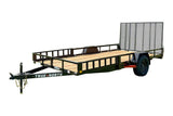 83-in x 14-ft Utility Trailer With Gate & Side ATV Ramps, Black O6H8 - product image 1