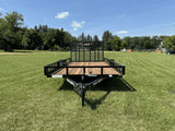 83-in x 14-ft Utility Trailer With Gate & Side ATV Ramps, Black O6H8 - product image 4