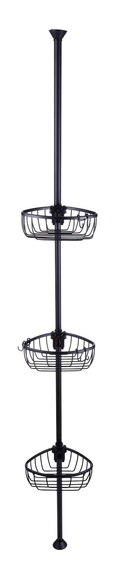 Type A Adjustable 3-Basket Rust-Proof Aluminum Shower Pole Caddy, Various Colours Z2I4 - product image 1