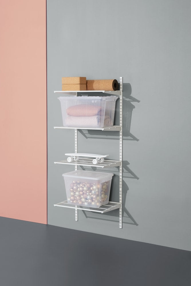 type A Double Track S-32 Wall Upright Shelf Bracket, White, 17-in A5C8 - product image 4