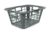 type A Laundry Basket, 23.25 x 17 x 11-in, Grey N9E4 - product image 1