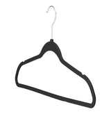 type A Rubberized Slim Non-Slip Hanger, Black 10-pk B7O9 - product image 1