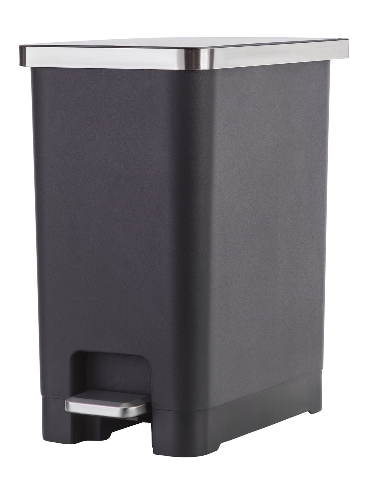 Type A Slim Black Resin Garbage Can, 15-L Y4L5 - product image 2