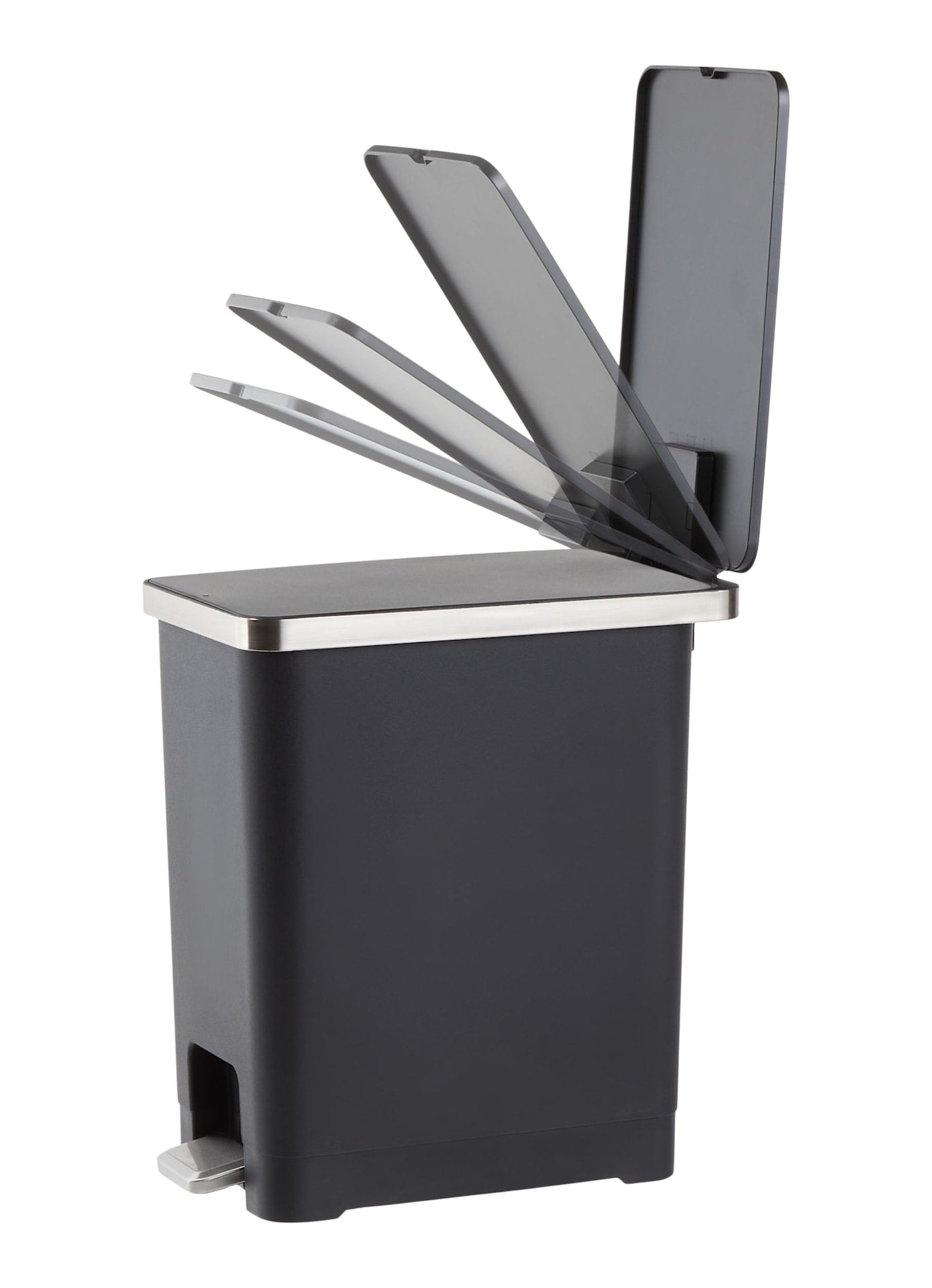 Type A Slim Black Resin Garbage Can, 15-L Y4L5 - product image 7