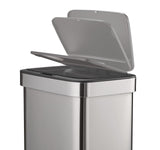 Type A Stainless Steel Rectangular Auto Indoor Refuse Bin with Resin Motion Sensor Lid, 50-L P8K0 - product image 5